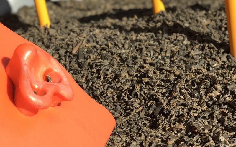 Commercial Playground with Rubber Mulch