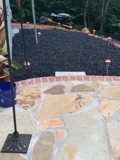 Black Rubber Mulch Landscaping