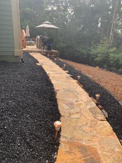 Black Rubber Mulch Landscaping