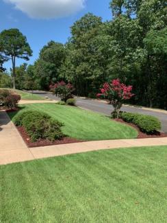 Red Rubber Mulch Landscaping